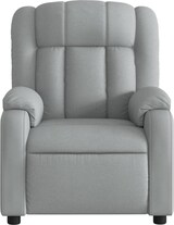 thumbnail of vidaXL Massage-Relaxsessel, hellgrauer Stoff