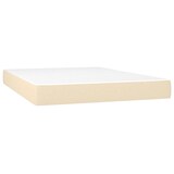 thumbnail of vidaXL Boxspringbett mit Matratze & LED Creme 140x200 cm Stoff