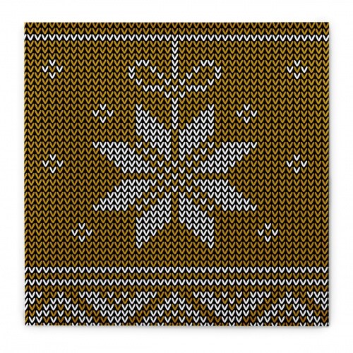 MANK Airlaid Serviette Mick in Gold-Schwarz, 40 x 40 cm, 50 Stück - Weihnachten Eiskristalle