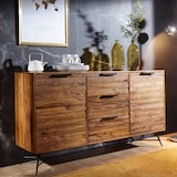 thumbnail of FineBuy Sideboard 160 cm Kommode Türen & Schubladen Anrichte Massivholz Schrank