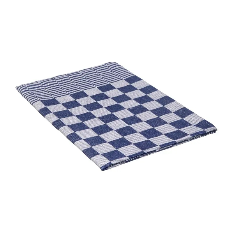 Strofinaccio da cucina a quadretti blu 100% cotone 65x65 cm. 6 unità - LTITEX