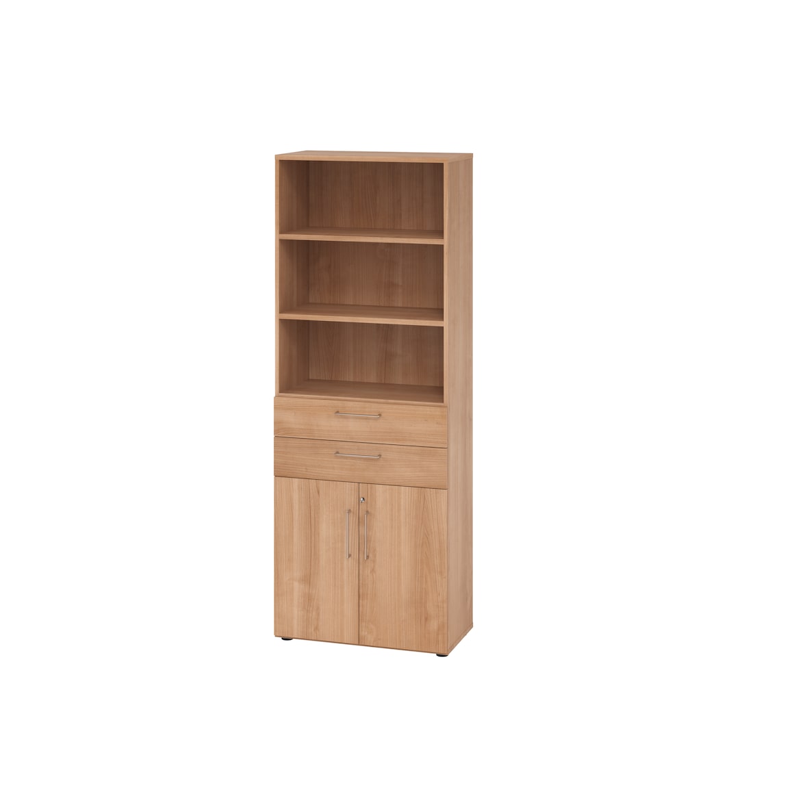 Hammerbacher-Kombischrank 6 OH 968K2 Nussbaum/Nussbaum-V968K2/N/N/BS
