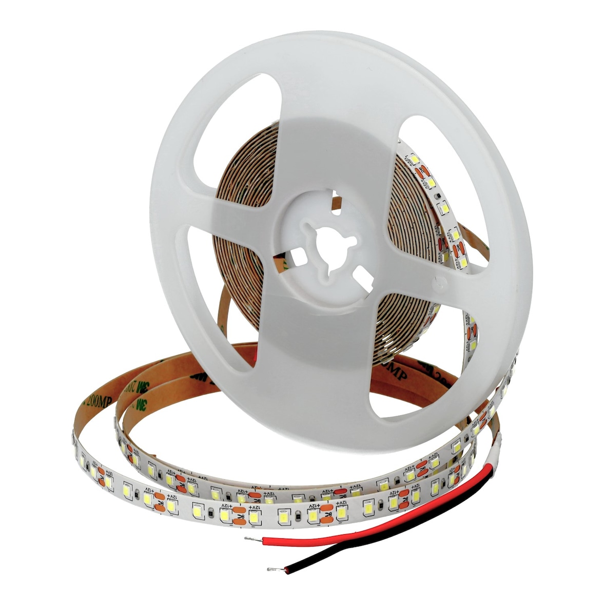 Striscia LED 5 metri 12V per interni IP20, luce neutra 4000K, 120 LED/m, SMD2835