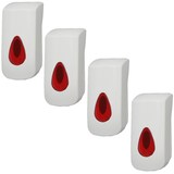 thumbnail of 4 PlastiQline Schaumseifenspender - 400 ml - Kunststoff - Seifenspender - rot