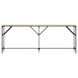 thumbnail of Table console chêne sonoma 200x29x75 cm bois d'ingénierie Modèle Atlas Office Pro Industriel