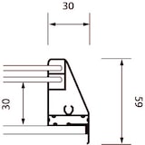 thumbnail of Bacheca magnetica per interni con ante scorrevoli certificata ESG. Fondo scrivibile e magnetico. Chiusura con chiavi incluse, formato 15XA4