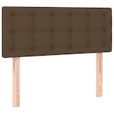 thumbnail of vidaXL Boxspringbett mit Matratze & LED Dunkelbraun 120x200 cm Stoff