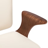 thumbnail of vidaXL Drehbarer Bürostuhl Creme Kunstleder und Bugholz