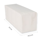thumbnail of Papierhandtuch 2-lagig Zellulose ZZ-Falzung Weiss 21x25 cm