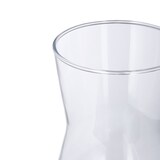 thumbnail of Relaxdays Blumenvase, Glasvase für Blumen, Tischvase aus Klarglas, hohe Dekovase, Maße H x D: 20 x 10,5 cm, transparent