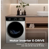 thumbnail of EVVO Lavadora 10 kg carga frontal Nature R10, 1400 rpm, Clase energética A, Motor Inverter, tambor diamante ePROTECT, 13 programas, Función vapor