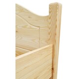 thumbnail of Doppelbett 140x200 Kieferbett Massivholz Ehebett Französisches Bett V-60.30-14 Federholzrahmen und Matratze inkl.