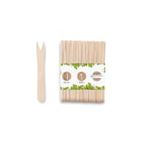 thumbnail of BIOZOYG 1000 Stück Einweg Pommesgabeln 8,5cm Pommesgabeln Pommespieker Holz, Einwegbesteck für Pommes Frites, biologisch abbaubares Holzbesteck