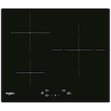 thumbnail of Whirlpool Table induction WSQ1160NE, noir, 60cm,3 zones 1 double-zone de 28cm,3 boosters 1 de 3600W,6e Sens,câble fourni,7200W