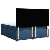 thumbnail of vidaXL Boxspringbett mit Matratze Blau 180x200 cm Stoff