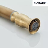 thumbnail of JANA | Grifo de cocina extraíble vintage de acero inoxidable de latón antiguo |mezclador arco alto |  alta presión giratorio 360° 2 conexiones