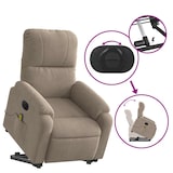 thumbnail of vidaXL Massagesessel Aufstehhilfe Elektrisch Taupe Mikrofasergewebe