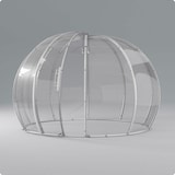thumbnail of astreea Igloo Plus Gastro Terrassen Pavillon Model L 3,72x3,72x2,50m, wasserdicht, transparent, mit Beleuchtungssystem