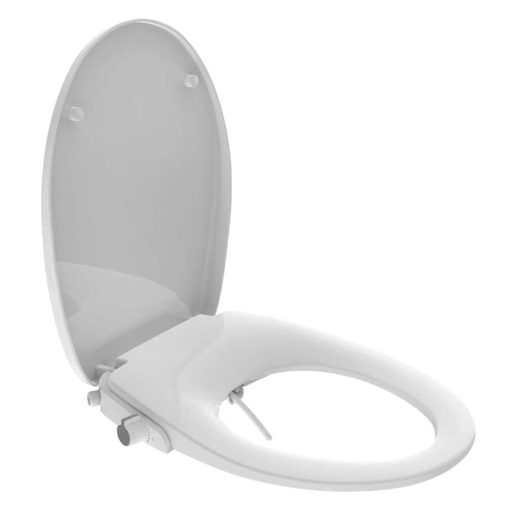 Dusch WC Sitz Aufsatz, Bidet Einsatz für Toilette, Toilettendeckel mit Absenkautomatik,Toilettensitz, WC Dusche