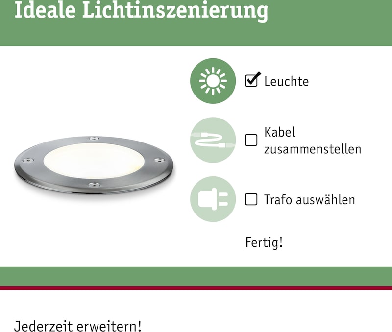 Eine runde Leuchte mit Schrauben und Licht.