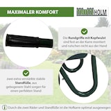 thumbnail of 2-Rad-Schubkarre 100 Liter 160 kg Tragkraft Kunststoffwanne PU Vollgummirad auf Stahlfelge Bauschubkarre