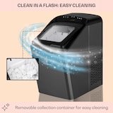 thumbnail of Partytime Eiswürfelmaschine Klareis 15kg/24h Edelstahl Schwarz-Metallic