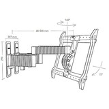 thumbnail of Erard EXO XXLTW3 schwenkbare / neigbare TV Wandhalterung 40-100 Zoll