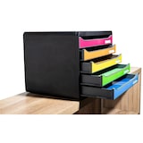 thumbnail of Exacompta 308798D 1x BIG-BOX PLUS QUER MAXI mit 4 Schubladen - Regenbogen