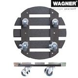 thumbnail of WAGNER Pflanzenroller WPC Ø 29 x 7,5 cm, für außen & innen, anthrazit, wetterfest, Feststeller, max 100 kg - 20052501