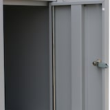 thumbnail of Lüllmann® Schließfachschrank, 2 Abteile, 6 Fächer, 1800 x 600 x 500 mm, signalweiß