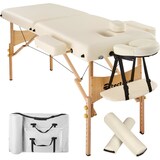 thumbnail of Helloshop26 - Opklapbare massagetafel met 2 delen 7,5 cm dik beige 2008132