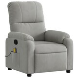 thumbnail of vidaXL Massagesessel Hellgrau Mikrofasergewebe