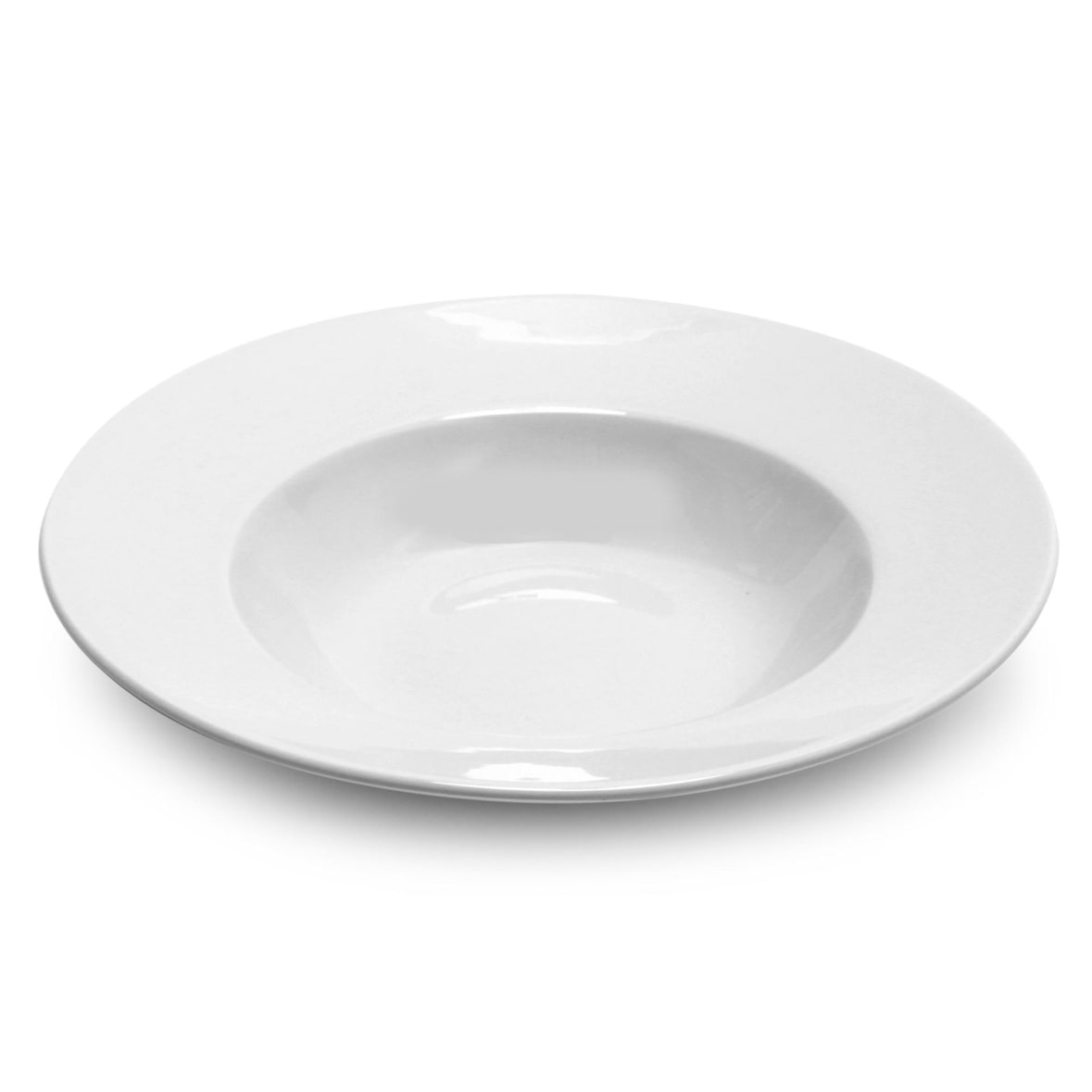 Churchill Set 12 Piatti Pasta Profile, in Ceramica, Bianco, 25cm