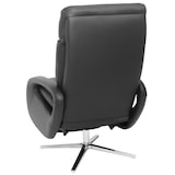 thumbnail of Relaxsessel HWC-L11, Design Fernsehsessel TV-Sessel Liegesessel, Liegefunktion drehbar, Voll-Leder ~ schwarz