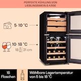 thumbnail of Klarstein El Dorado 89 Käse & Weinkühlschrank 2 Zonen Touch 89L LED Schwarz