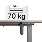 thumbnail of SVITA JIRI Schreibtisch-Gestell elektrisch für Tischplatte höhenverstellbare Tischbeine Memory-Funktion Metall Schwarz