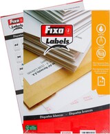 thumbnail of Caja con 100 hojas tamaño A4 de etiquetas con cantos rectos de 105X29MM
