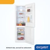 thumbnail of Exquisit Kühl-Gefrierkombination KGC265-70-NF-WS-040C weiss | No Frost | Nutzinhalt: 251 L | Temperaturregelung | Alarm