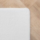 thumbnail of Teppich Kurzflor Unifarben Polyester Antirutsch Wohnzimmer Weiß Rechteckig 120x160 | Kadima Design