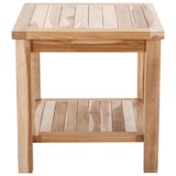 thumbnail of Garten Beistelltisch Teakholz 50 x 50 cm, Teakholz-Tisch mit Ablagefach, Raburg