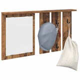 thumbnail of vidaXL Wandmontierter Kleiderständer mit Regal Altholz 85 x 10 x 45 cm