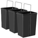 thumbnail of tectake Poubelle de tri ASHLYN 30 L avec 3 compartiments - noir - 405887