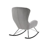 thumbnail of SalesFever Schaukelstuhl | Bezug Lammfelloptik | B 70 x T 94 x H 102 cm | Hellgrau