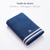 thumbnail of El Ganso - Set mit 3 Badetüchern (Gesicht 30 x 50 cm + Hände 50 x 90 cm + Dusche 70 x 140 cm), 100 % Baumwolle, 500 g/m², Marineblau