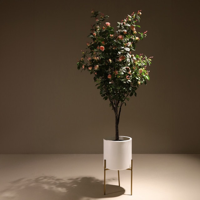Plantas artificiales Naturing Monde Rosal rosa 160cm
