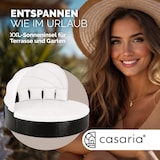 thumbnail of CASARIA® Polyrattan Sonneninsel Sonnenliege Gartenliege Ø 230 cm Schwarz