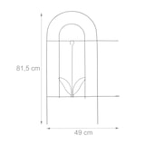 thumbnail of Relaxdays Beetzaun, 5-teilige Beetumrandung für Garten, Dekozaun aus Metall, zum Stecken, HxB: 62 x 244 cm, grün