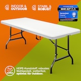 thumbnail of Casaria Gartentisch Campingtisch klappbar 220cm Weiß