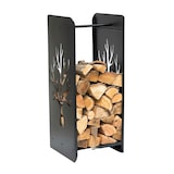 thumbnail of Kaminholzregal 10-1470 Kaminholzständer 100 cm Holzkorb Kaminholzhalter Holzregal