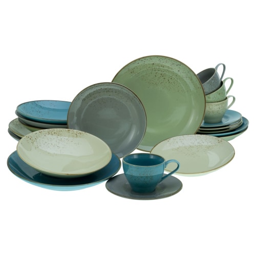 CreaTable Nature Collection bunt Kombiservice 20-tlg Steinzeug